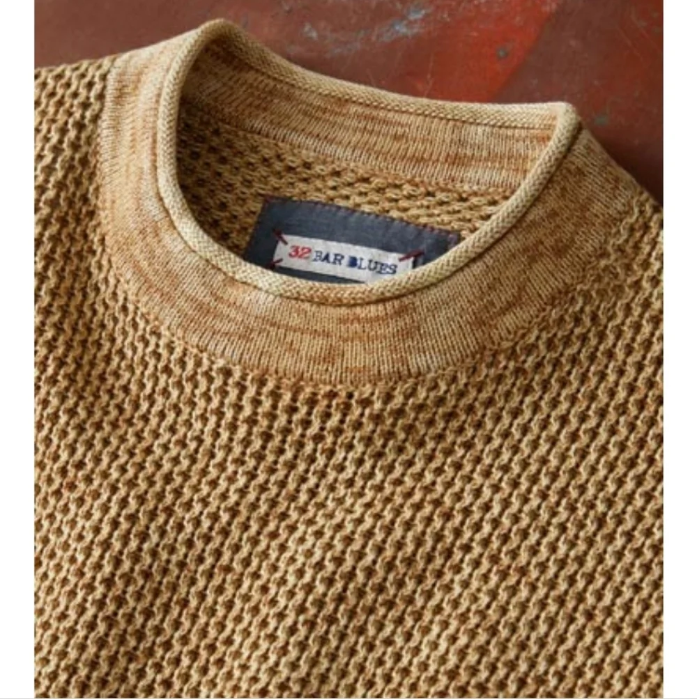 Butterscotch Crew Neck Sweater By 32 Bar Blues